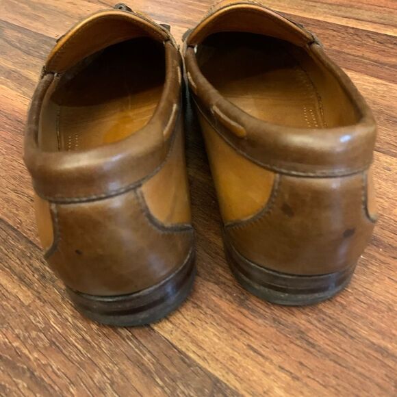 Allen Edmonds Nashua Tassel Loafer, men's size 12 Tan and Brown - Picture 9 of 11